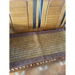 Thảm ghế trúc mắt cao cấp ,thảm ghế mà hè bộ 1m7*55 cm hai tấm vuông 55x55cm 8