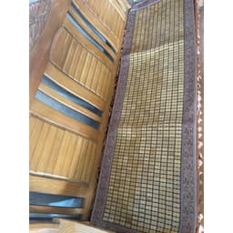 Thảm ghế trúc mắt cao cấp ,thảm ghế mà hè bộ 1m7*55 cm hai tấm vuông 55x55cm 7