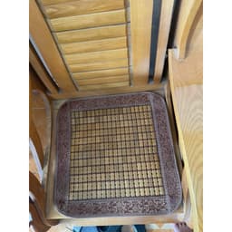 Thảm ghế trúc mắt cao cấp ,thảm ghế mà hè bộ 1m7*55 cm hai tấm vuông 55x55cm 9