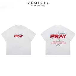 Áo thun BOXY Local Brand VEQISTU "Bray and Blind" Áo Thun Boxy Form Rộng Unisex Nam Nữ Tay Ngắn  250Gsm Cotton 2