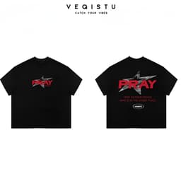Áo thun BOXY Local Brand VEQISTU "Bray and Blind" Áo Thun Boxy Form Rộng Unisex Nam Nữ Tay Ngắn  250Gsm Cotton 3