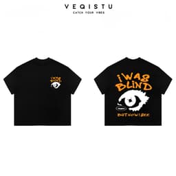 Áo thun BOXY Local Brand VEQISTU "Bray and Blind" Áo Thun Boxy Form Rộng Unisex Nam Nữ Tay Ngắn  250Gsm Cotton 5