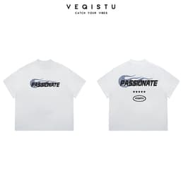 Áo thun BOXY Local Brand VEQISTU "New Life and Passionate" Áo Thun Boxy Form Rộng Unisex 250Gsm Cotton 5