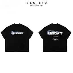 Áo thun BOXY Local Brand VEQISTU "New Life and Passionate" Áo Thun Boxy Form Rộng Unisex 250Gsm Cotton 4