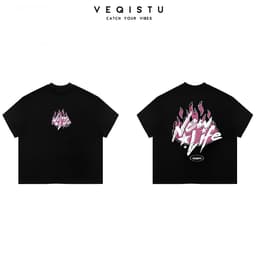 Áo thun BOXY Local Brand VEQISTU "New Life and Passionate" Áo Thun Boxy Form Rộng Unisex 250Gsm Cotton 2