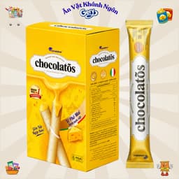 Bánh Cuộn Xốp Chocolatos Nhiều Vị (Sôcôla, Vani, Phô mai) - Hộp 24 gói - HÀNG CHÍNH HÃNG 3