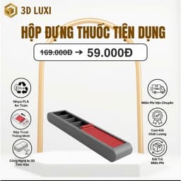 Hộp Đựng Thuốc Tiện Dụng 3DLUXI, Sắp Xếp Thuốc Gọn Gàng, Dễ Mang Theo Khi Đi Du Lịch, In Từ Nhựa PLA/PETG An Toàn 3