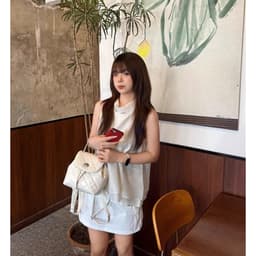 CHSK - BST New Balo CHSK Chần Trám Da Bóng Basic Khoá Xoay mini 6