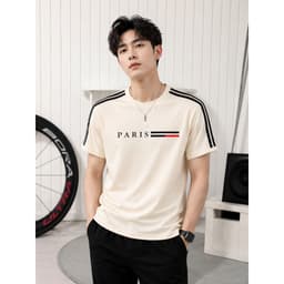 áo thun nam vải dày, Áo Thun Nam PARIS Basic Cotton Co Giãn 4 Chiều Form Chuẩn Hàn Quốc Ao Thun 758 2
