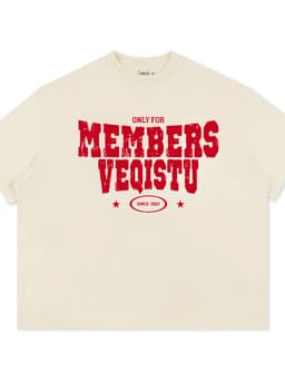 Áo Thun BOXY Local Brand VEQISTU " ONLY  Members " Áo Thun Boxy Form Rộng Unisex  250Gsm Cotton 8