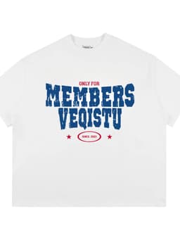 Áo Thun BOXY Local Brand VEQISTU " ONLY  Members " Áo Thun Boxy Form Rộng Unisex  250Gsm Cotton 7