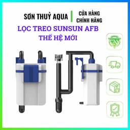 Máy lọc treo Sunsun AFB-300A / AFB-350A có lọc váng cho bể cá cảnh 2