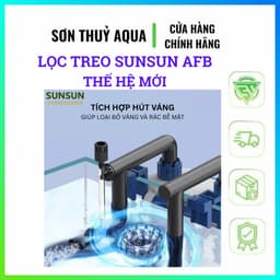 Máy lọc treo Sunsun AFB-300A / AFB-350A có lọc váng cho bể cá cảnh 3