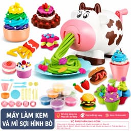 Kitchen Đồ Chơi Đất Nặn Bột Mỳ Hình Bò Sữa Cho Bé Memocshop Bộ Kèm Hộp Màu Và Phụ Kiện Các Khuôn Nặn An Toàn Mùi Dễ Chịu 5