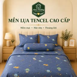 Mền Lụa Tencel Cao Cấp Aniva Bedding 2m x 2m2 – Chần Bông Mềm Mịn, Thoáng Mát, Dùng Quanh Năm, Nhiều Mẫu 1
