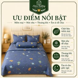Mền Lụa Tencel Cao Cấp Aniva Bedding 2m x 2m2 – Chần Bông Mềm Mịn, Thoáng Mát, Dùng Quanh Năm, Nhiều Mẫu 2