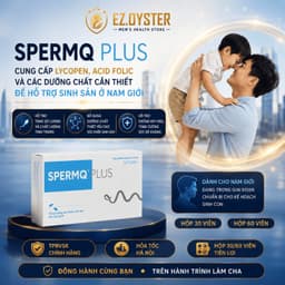 SpermQ Plus bổ sung dưỡng chất cần thiết hỗ trợ sức khỏe sinh sản cho nam giới. Hộp 30 và 60 viên 2