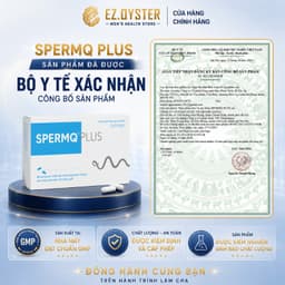 SpermQ Plus bổ sung dưỡng chất cần thiết hỗ trợ sức khỏe sinh sản cho nam giới. Hộp 30 và 60 viên 9