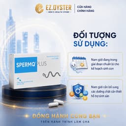 SpermQ Plus bổ sung dưỡng chất cần thiết hỗ trợ sức khỏe sinh sản cho nam giới. Hộp 30 và 60 viên 7