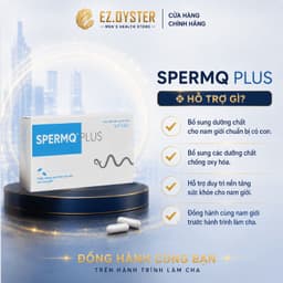 SpermQ Plus bổ sung dưỡng chất cần thiết hỗ trợ sức khỏe sinh sản cho nam giới. Hộp 30 và 60 viên 6