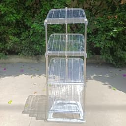 Kệ Giày Dép Inox 4 Tầng, Giá Đựng Giày Dép Đa Năng Chắc Chắn Tiết Kiệm Diện Tích - DOMUS 9