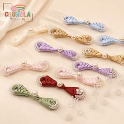 Nút Cài Tỳ Bà Ngọc Thả Mai Cổ Phong - Khuy Cài Nút Tàu Hanfu Sườn Xám Áo Dài 1