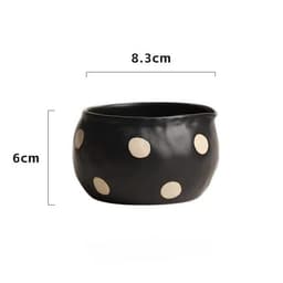 Bát matcha chawan mini gốm thủ công. Bát đánh trà matcha cỡ nhỏ chấm bi phong cách nhật bản - Majehome 2