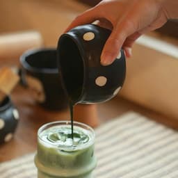 Bát matcha chawan mini gốm thủ công. Bát đánh trà matcha cỡ nhỏ chấm bi phong cách nhật bản - Majehome 5