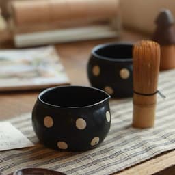 Bát matcha chawan mini gốm thủ công. Bát đánh trà matcha cỡ nhỏ chấm bi phong cách nhật bản - Majehome 8