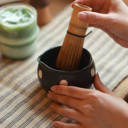 Bát matcha chawan mini gốm thủ công. Bát đánh trà matcha cỡ nhỏ chấm bi phong cách nhật bản - Majehome 6