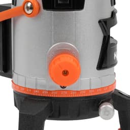 Máy cân bằng laser HUKAN G1-T87, Máy bắn cos 5 tia xanh siêu sáng, Kèm 2 pin, Điều chỉnh xoay 360 độ 5