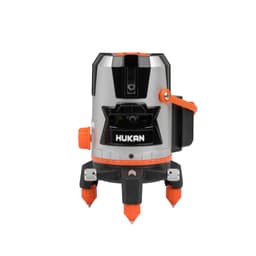 Máy cân bằng laser HUKAN G1-T87, Máy bắn cos 5 tia xanh siêu sáng, Kèm 2 pin, Điều chỉnh xoay 360 độ 3