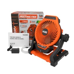 Quạt Làm Mát Phun Sương HUKAN G3-LMF190MM, Tốc Độ Gió Tối Đa 7.3m/s, Lồng 190mm, Dùng Pin Và Điện 2