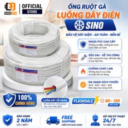 Ống Ruột Gà Luồn Dây Điện Sino Phi 16 - 20 - 25 - 32 - Ống mềm Luồn Dây Điện 1