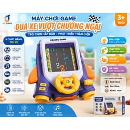 Đường Đua Xe Ô Tô Màn Hình Chuyển Động, Vô Lăng Điều Khiển Nhanh Tay Nhanh Mắt, Có Âm Thanh Vui Nhộn 3