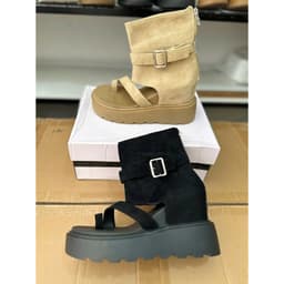 Giày sandal đế xuồng cao 9CM cho nữ, mẫu sandal La Mã retro mùa hè 2026 tăng chiều cao hách dáng [Lùi 1 sz] 5