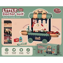 Bộ đồ chơi xe đẩy bác sĩ little doctor suit đồ chơi nhập vai cho bé gái có pin nhạc mô phỏng chân thực 6