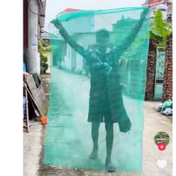 (Sale) Túi Lưới Dây Rút Đựng Cá Lớn .Túi 90x1m8 ô lưới 5li, sợi cước dầy bền đẹp 5