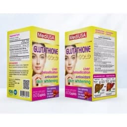 MediUSA GLUTATHIONE GOLD + C  (Hộp 60 Viên) Viên uống trắng da,mờ nám sạm da,chống lão hóa, giảm nếp nhăn 3