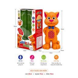 Đồ Chơi Mèo Tom Biết Nói Cảm Ứng Thông Minh ,Nhại Giọng ,Hát , Kể Chuyện Cho Bé 4