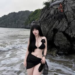 BIGSIZE BiKiNi  90kg Sét 3 Chi Tiết Bikini Đi Biển tặng quây Nữ Tính Quyến Rũ Full Màu 3