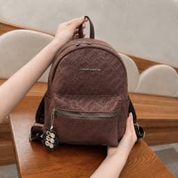 Balo Da Dập Chữ Luxury Fashion Size 40 Cao Cấp – Balo Đi Học Đi Chơi Đi Làm Nhiều Màu Đựng Vừa Laptop 14 Inch 5