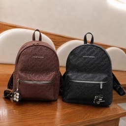 Balo Da Dập Chữ Luxury Fashion Size 40 Cao Cấp – Balo Đi Học Đi Chơi Đi Làm Nhiều Màu Đựng Vừa Laptop 14 Inch 3