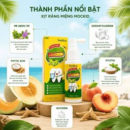 Xịt Răng Miệng MOCKID Danisuzi Chính Hãng, Hỗ Trợ Ngừa Sâu Răng, Làm Sạch Răng Miệng, Thơm Miệng Cho Bé từ 1 tuổi 30ml 6