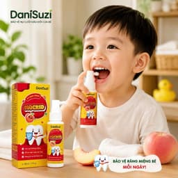 Xịt Răng Miệng MOCKID Danisuzi Chính Hãng, Hỗ Trợ Ngừa Sâu Răng, Làm Sạch Răng Miệng, Thơm Miệng Cho Bé từ 1 tuổi 30ml 2