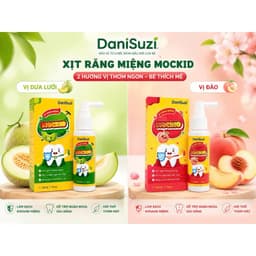 Xịt Răng Miệng MOCKID Danisuzi Chính Hãng, Hỗ Trợ Ngừa Sâu Răng, Làm Sạch Răng Miệng, Thơm Miệng Cho Bé từ 1 tuổi 30ml 5