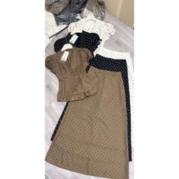 [Set Tiểu Thư Vintage-Dài] Set Áo Tay Phồng Chiết Eo Chân Váy Dài Tôn Dáng Tiểu Thư Thanh Lịch 9