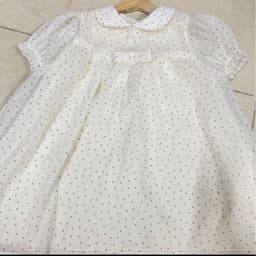 Váy Babydoll Nơ Nhí Cổ Sen Tay Phồng Dáng Suông Tiểu Thư Hàn Quốc Vintage Đen/Kem 8