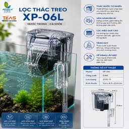 Lọc Thác Treo Bể Cá XP-02, 03, 05, 06, 06L, 09, 11, 13 JENECA - Máy Lọc Hồ Cá Mini Êm Ái, Tăng Oxy, Nước Trong 4