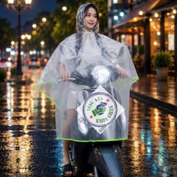 ÁO MƯA CHOÀNG TRONG SUỐT, BO VIỀN PHẢN QUANG 1